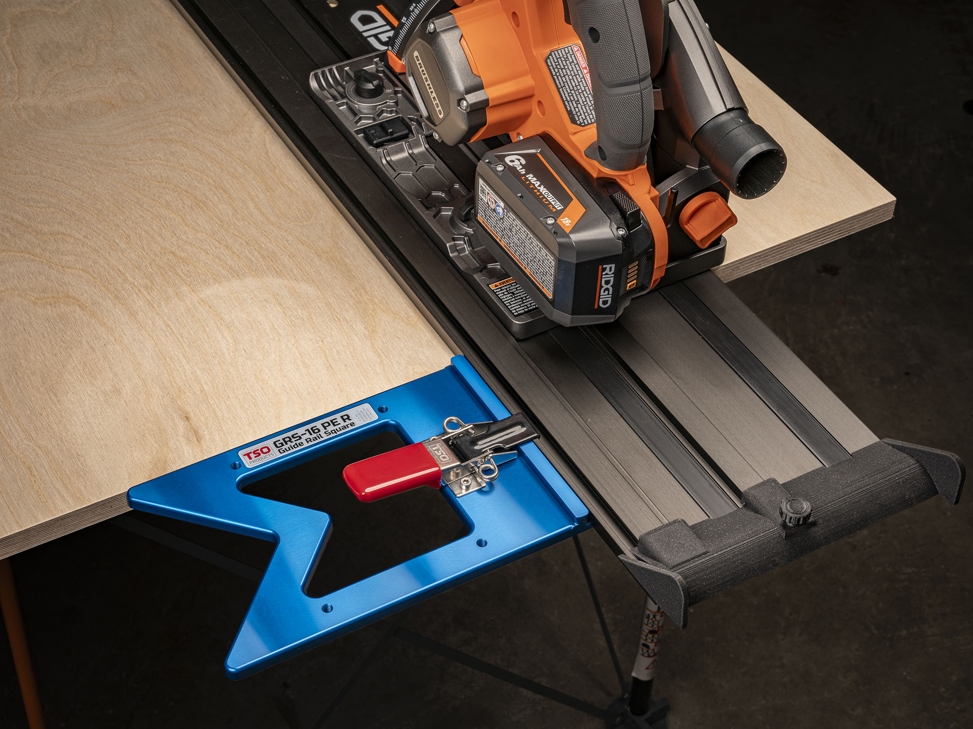 GRS-16 PE R Guide Rail Square for RIDGID Track Saws Questions & Answers